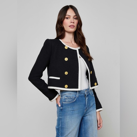 L’agence Mazikeen Tweed Jacket $725 NWT - Picture 6 of 15